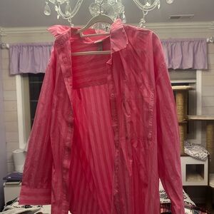 A New Day Pink Striped Shirt